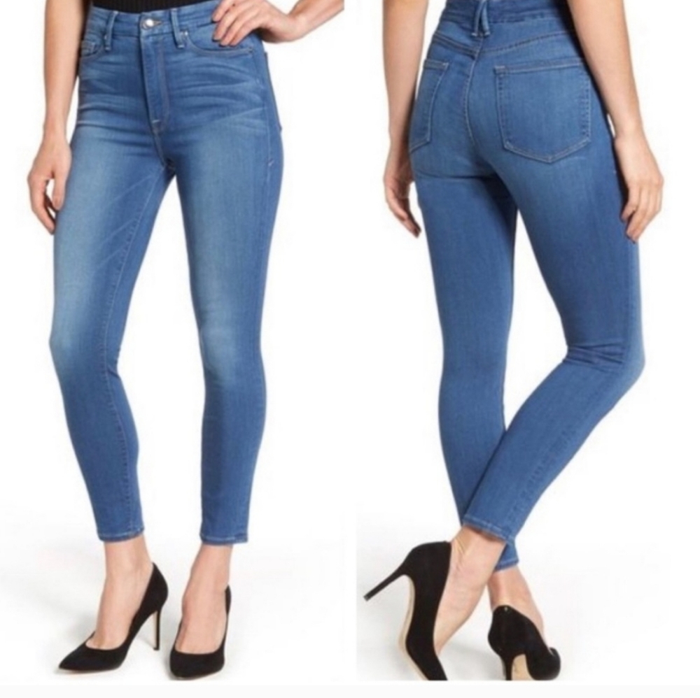 Good American good waist blue jeans women's size 4/27